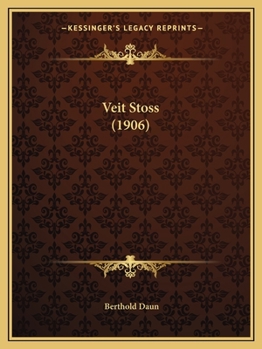 Paperback Veit Stoss (1906) [German] Book