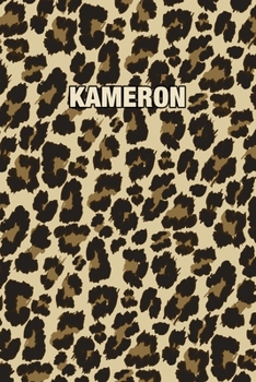 Paperback Kameron: Personalized Notebook - Leopard Print (Animal Pattern). Blank College Ruled (Lined) Journal for Notes, Journaling, Dia Book