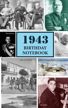 Paperback 1943 Birthday Notebook: a great alternative to a card Book