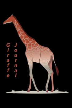 Paperback Giraffe Journal: 6 x 9 inch 120 page bound journal with a tall giraffe on the cover Book