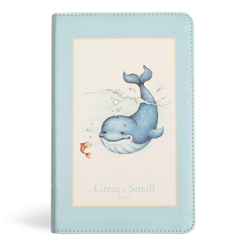 Hardcover KJV Great and Small Bible, Baby Blue Leathertouch: A Keepsake Bible for Babies Book