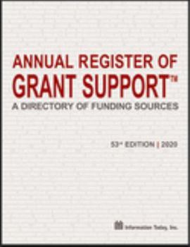 Paperback Annual Register of Grant Support 2020: A Directory of Funding Sources Book
