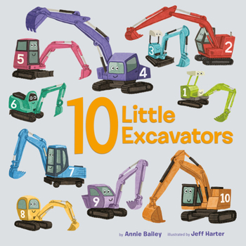 Board book 10 Little Excavators Book