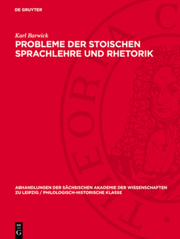Hardcover Probleme der stoischen Sprachlehre und Rhetorik [German] Book
