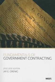 Paperback Fundamentals of Government Contracting, 2012-2013 Book