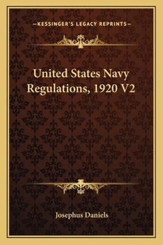 Paperback United States Navy Regulations, 1920 V2 Book