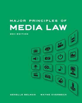 Paperback Major Principles of Media Law Book