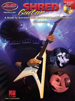 Paperback Shred Guitar - A Guide to Extreme Rock and Metal Lead Techniques Book/Online Audio Book