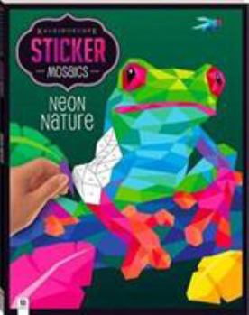 Paperback Kaleidoscope Sticker Mosaics Neon Nature | Mosaic Sticker Books for Adults | Colour by Stickers | Sticker by Numbers | Sticker Art | Hinkler Book