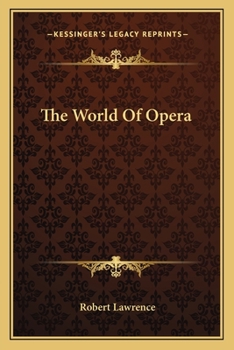 Paperback The World Of Opera Book