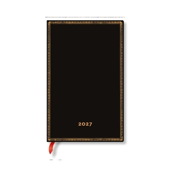 2027 Black Edition Maxi Horizontal Hardcover 12-Month Weekly Planner, 160pg, 100GSM by Paperblanks (Black Edition)
