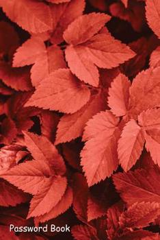 Paperback Password Book: Include Alphabetical Index with Closeup Tropic Plants Living Coral Color Book