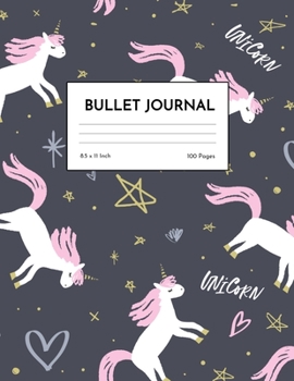 Bullet Journal: Cute Unicorn Dot Grid Notebook - Dotted Note Pad for Kids, Girls, Teens, Tweens, Women - Gifts for Birthday and Christmas | Creative Art 00542