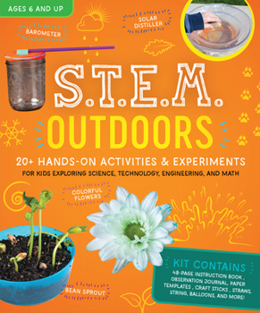 Hardcover Stem Outdoors: 20+ Hands-On Activities and Experiments (Box Kit) Book