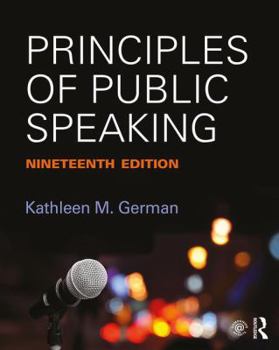 Paperback Principles of Public Speaking Book