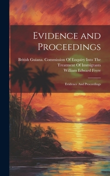 Hardcover Evidence and Proceedings: Evidence And Proceedings Book