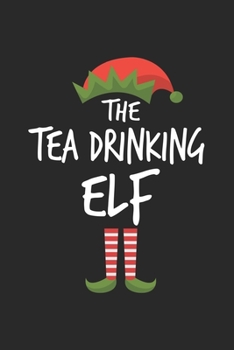 Funny Tea Drinking Elf Christmas Notebook Gift: Lined Notebook / Journal Gift, 120 Pages, 6x9, Soft Cover, Matte Finish