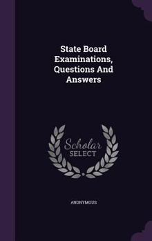 Hardcover State Board Examinations, Questions And Answers Book