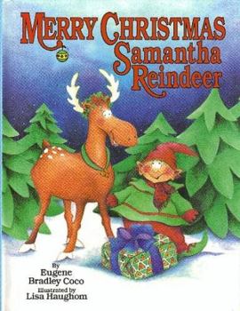 Hardcover Merry Christmas Samantha Reindeer Book