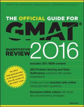 Paperback The Official Guide for GMAT Quantitative Review 2016 with Online Question Bank and Exclusive Video Book