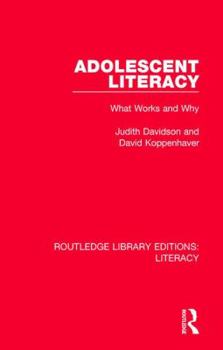 Hardcover Adolescent Literacy: What Works and Why Book