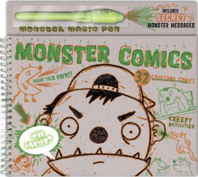 Spiral-bound Monster Comics [With Pen] Book
