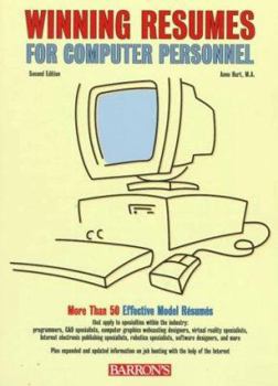 Paperback Winning Resumes for Computer Personnel Book