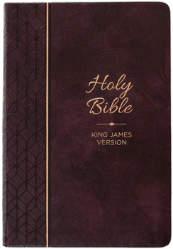 Imitation Leather KJV Holy Bible Giant Print Maroon Book