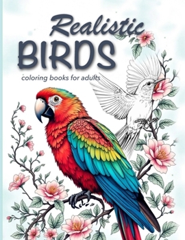 Realistic Birds coloring books for adults: Adult coloring books nature, adult coloring books animals