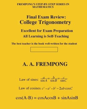 Paperback Final Exam Review: College Trigonometry Book