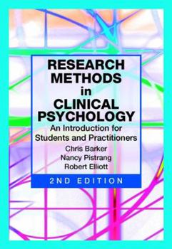 Paperback Research Methods in Clinical Psychology: An Introduction for Students and Practitioners Book