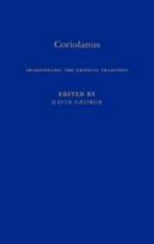 Hardcover Coriolanus: Shakespeare: The Critical Tradition, Volume 1 Book