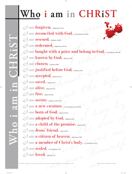 Wall Chart Who I Am in Christ Wall Chart Book