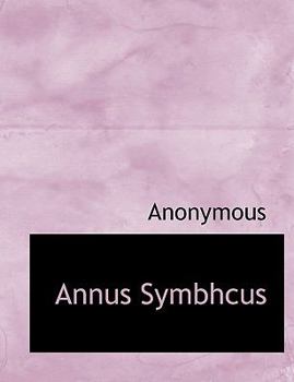 Paperback Annus Symbhcus [Latin] Book