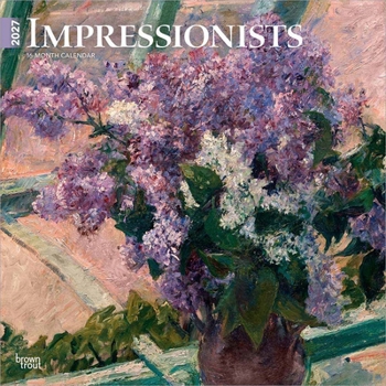 Paper Catalog Impressionists 2027 12 X 24 Inch (Hanging) Monthly Square Wall Calendar Plastic-Free Book