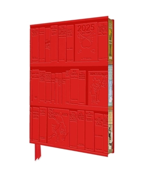 Paperback Bodleian Libraries: Bookshelves 2025 Artisan Art Vegan Leather Diary Planner - Page to View with Notes Book