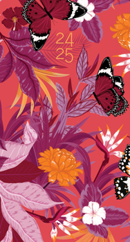 Calendar Tropical Summer 2024 3.5 X 6.5 2-Year Pocket Planner Book