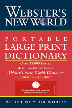 Paperback Webster's New World Portable Large Print Dictionary, Second Edition [Large Print] Book