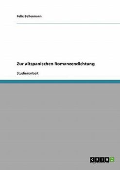 Paperback Zur altspanischen Romanzendichtung [German] Book