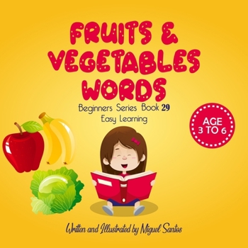 Paperback fruits & Vegetables Words: Reading Book For Kids Book
