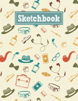 Paperback Sketchbook: 8.5 x 11 Notebook for Creative Drawing and Sketching Activities with Hipster Themed Cover Design Book