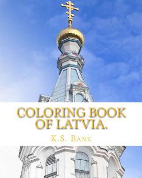 Paperback Coloring Book of Latvia. Book