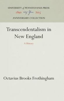 Hardcover Transcendentalism in New England Book