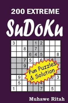 Paperback 200 EXTREME Sudoku [Large Print] Book