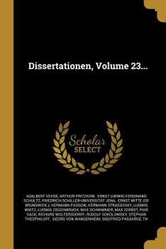 Paperback Dissertationen, Volume 23... [German] Book