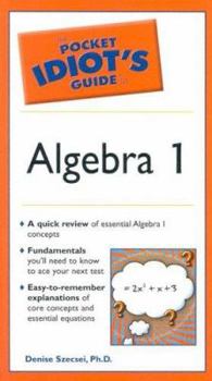 Paperback The Pocket Idiot's Guide to Algebra I Book