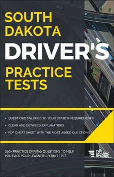 Paperback South Dakota Driver's Practice Tests Book