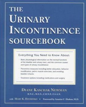 Hardcover The Urinary Incontinence Sourcebook Book