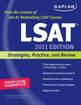 Paperback Kaplan LSAT: Strategies, Practice, and Review Book