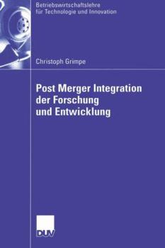 Paperback Post Merger Integration Der Forschung Und Entwicklung [German] Book